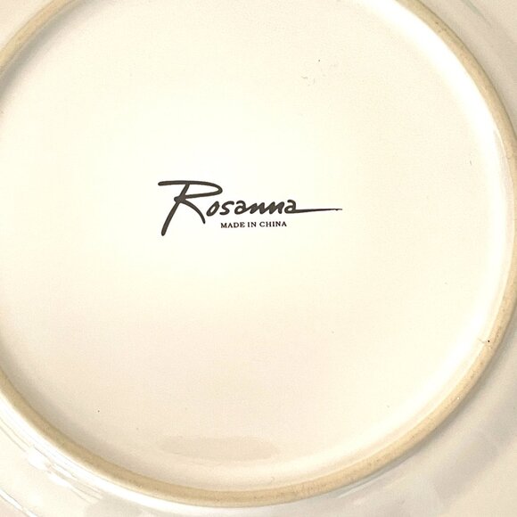 Plates Handbag Purse Theme Set 4 Rosanna 8" Dessert Salad Appetizers Ceramic - Picture 7 of 7